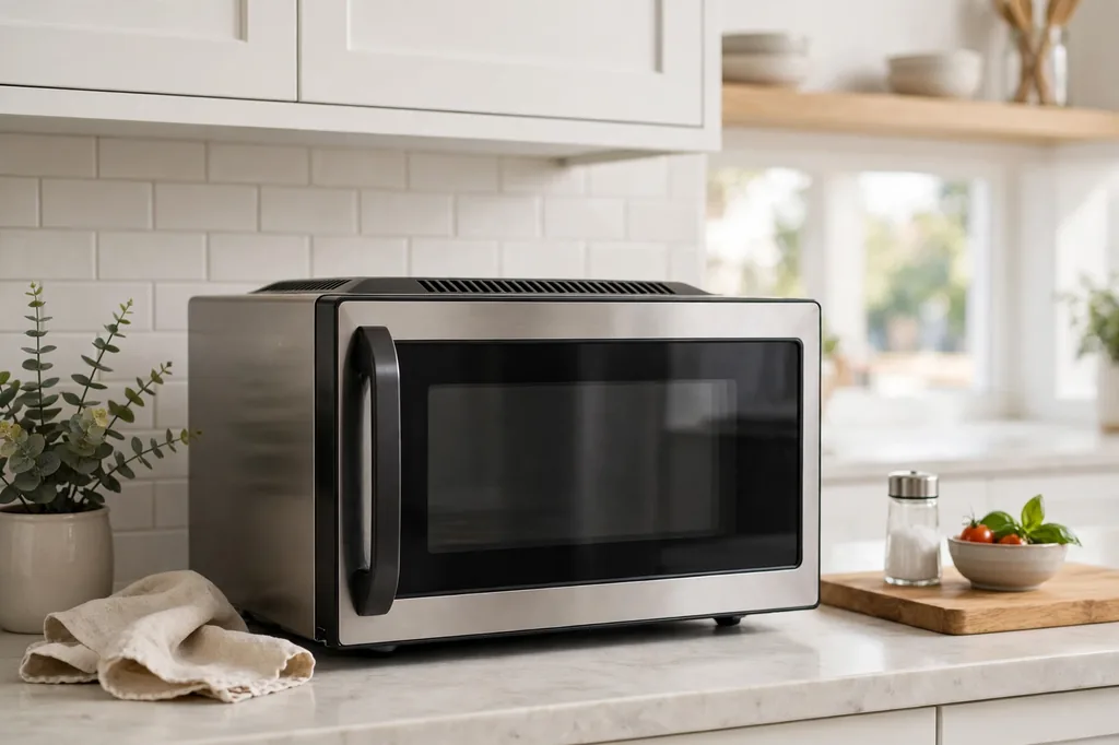 Microwave oven in a Burleson, TX home kitchen