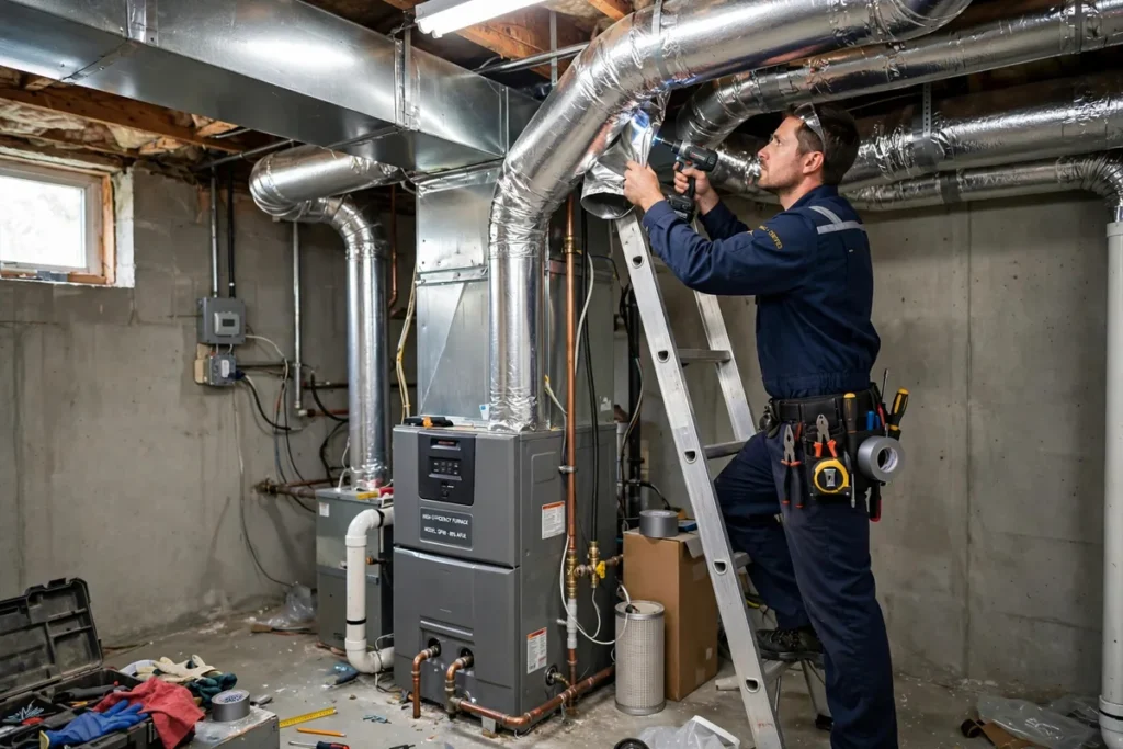 Ductwork repair and ventilation service